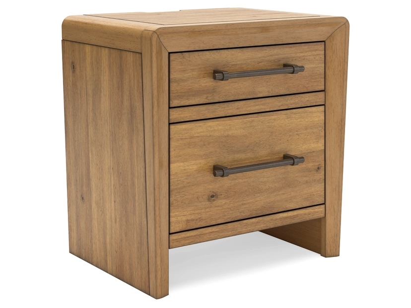 Takston 27" 2 Drawer Charging Nightstand