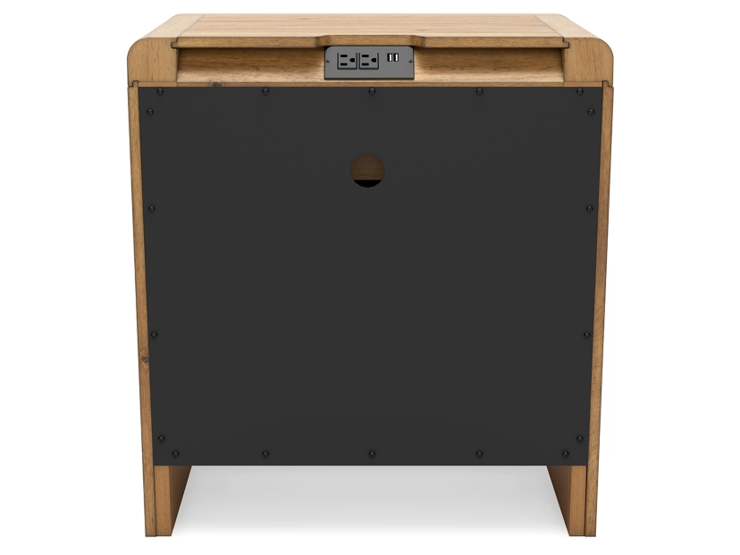 Takston 27" 2 Drawer Charging Nightstand